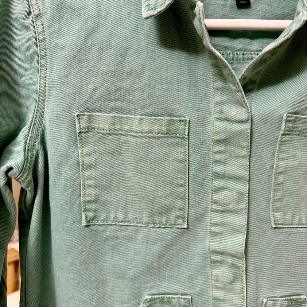 Women’s | Turquoise Green Utility Jacket | Universal Thread | Button Front | Med - Picture 6 of 7